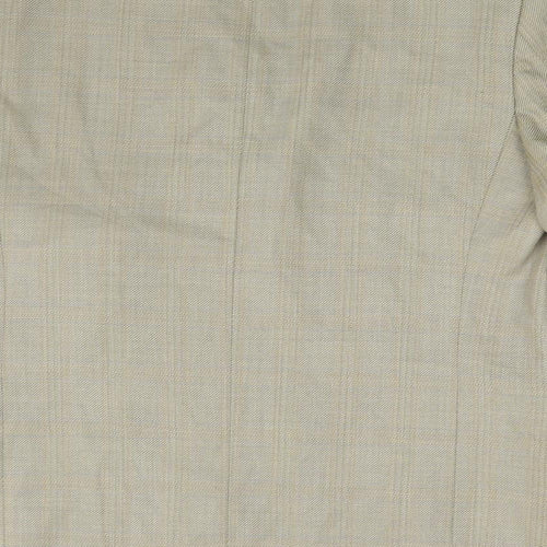 M&S Mens Gold Check  Jacket Suit Jacket Size 40