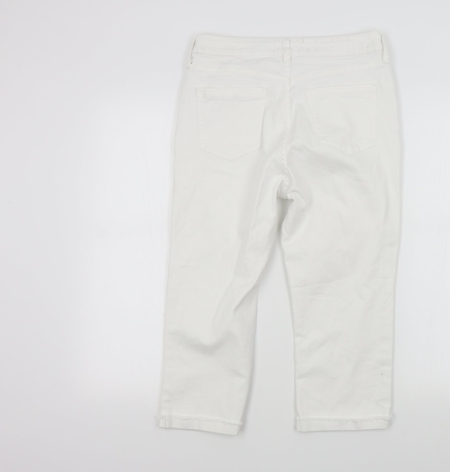 F&F Womens White   Straight Jeans Size 12 L20 in