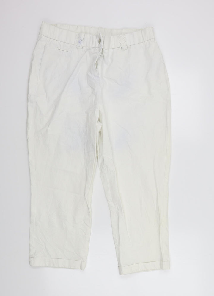 top to toe Womens White Straight Jeans Size 18 L22 in