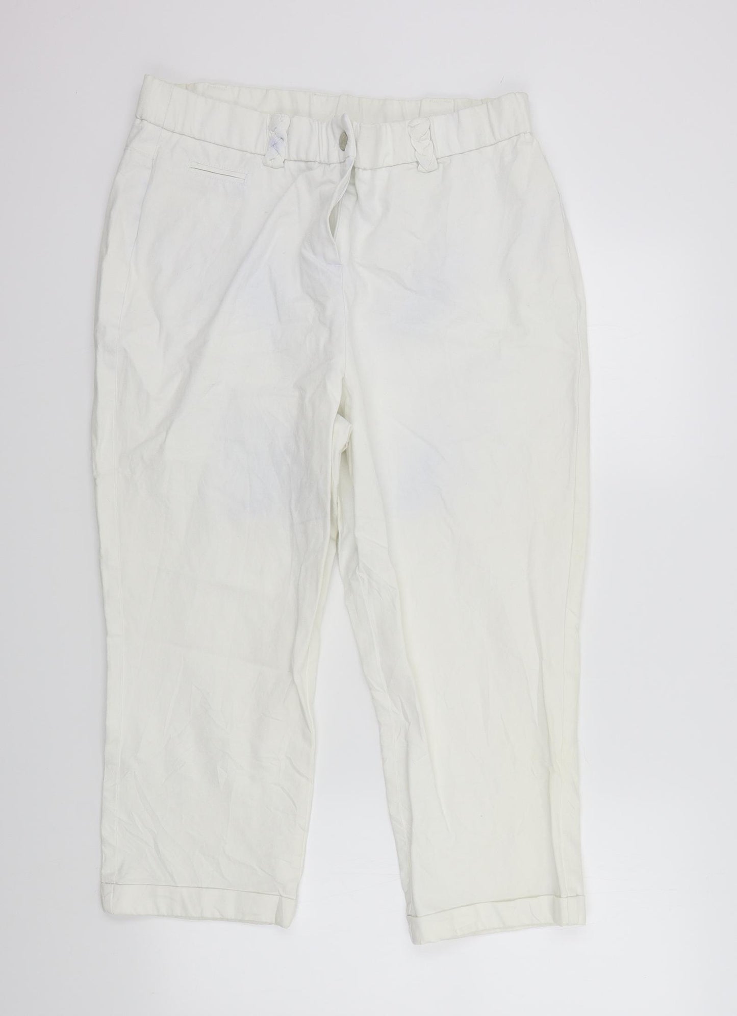 top to toe Womens White   Straight Jeans Size 18 L22 in