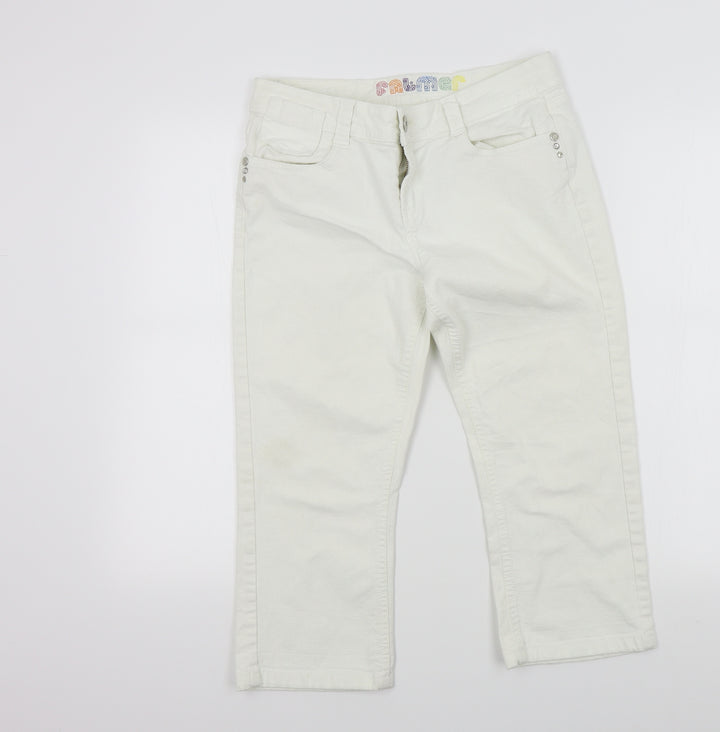 falmer Womens White Straight Jeans Size 10 L20 in