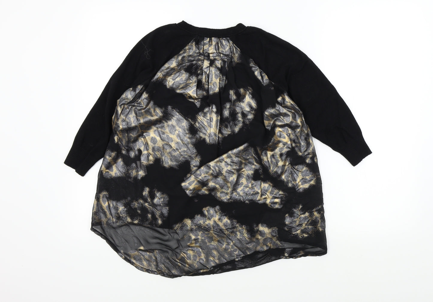 serianno Womens Black   Pullover Jumper Size S  - sparkle detail