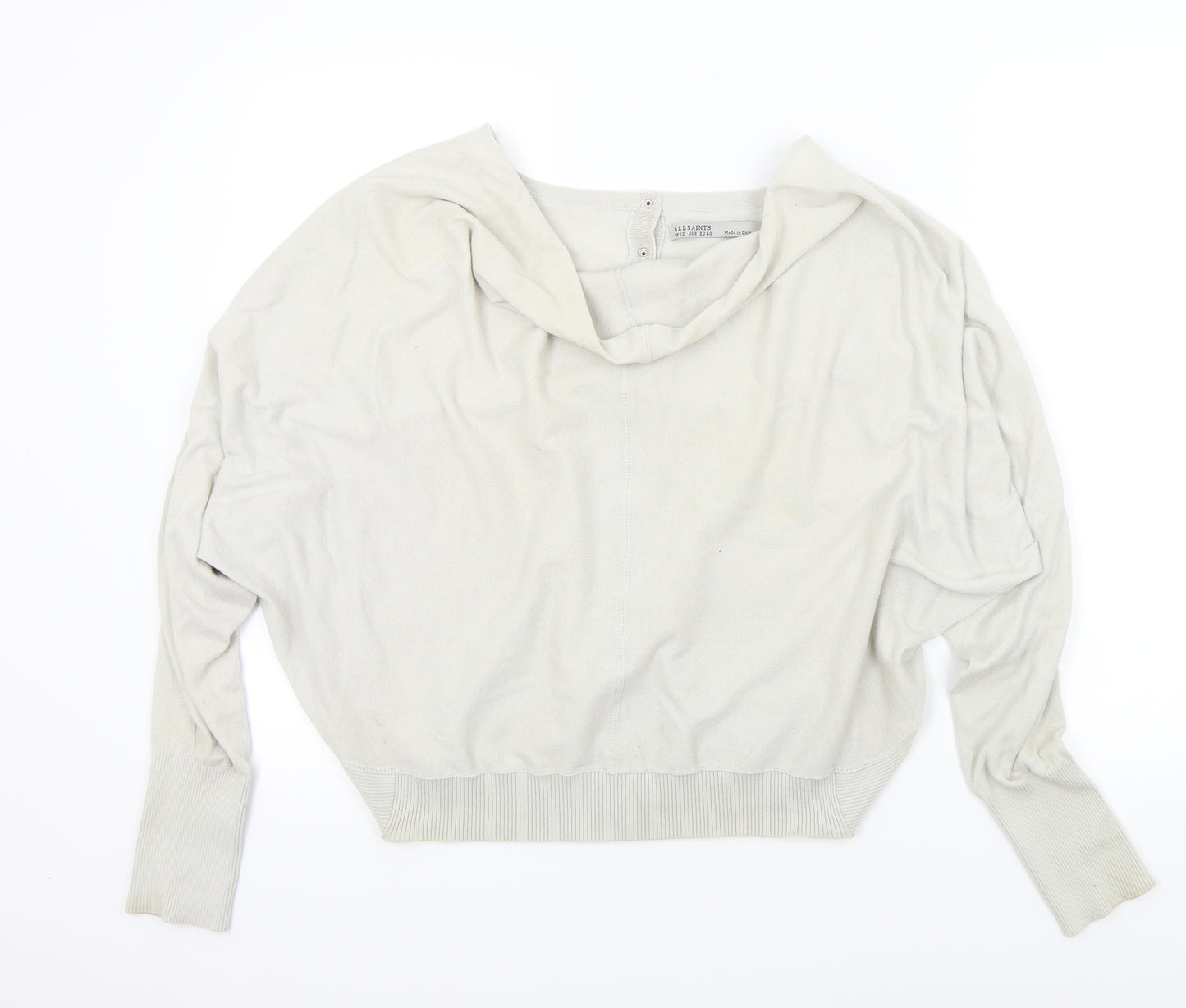 AllSaints Womens Beige   Pullover Jumper Size 12