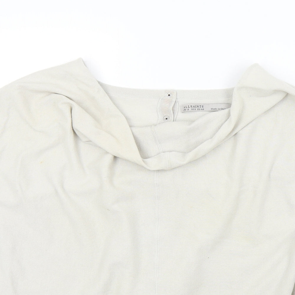 AllSaints Womens Beige   Pullover Jumper Size 12