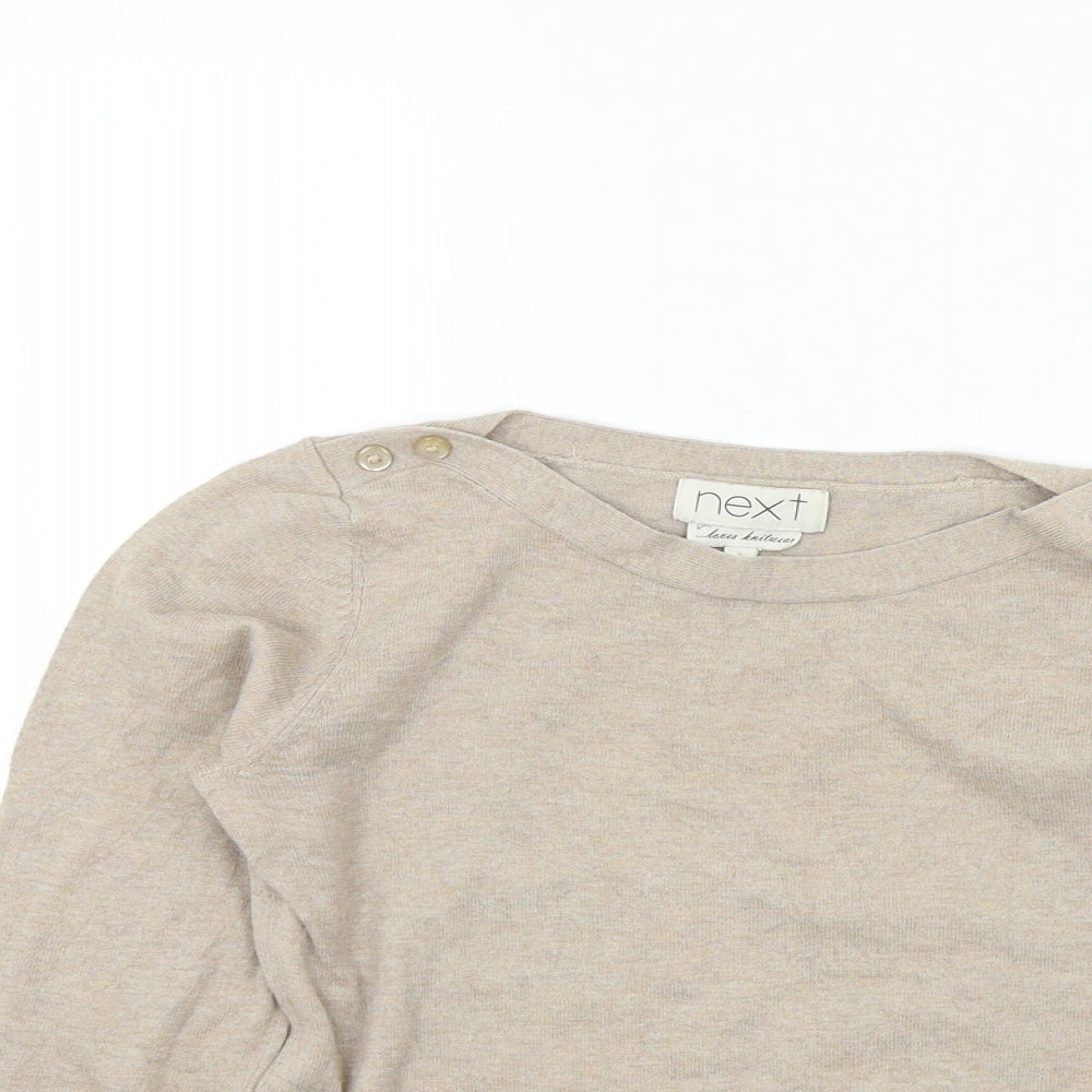 NEXT Womens Beige   Pullover Jumper Size 6