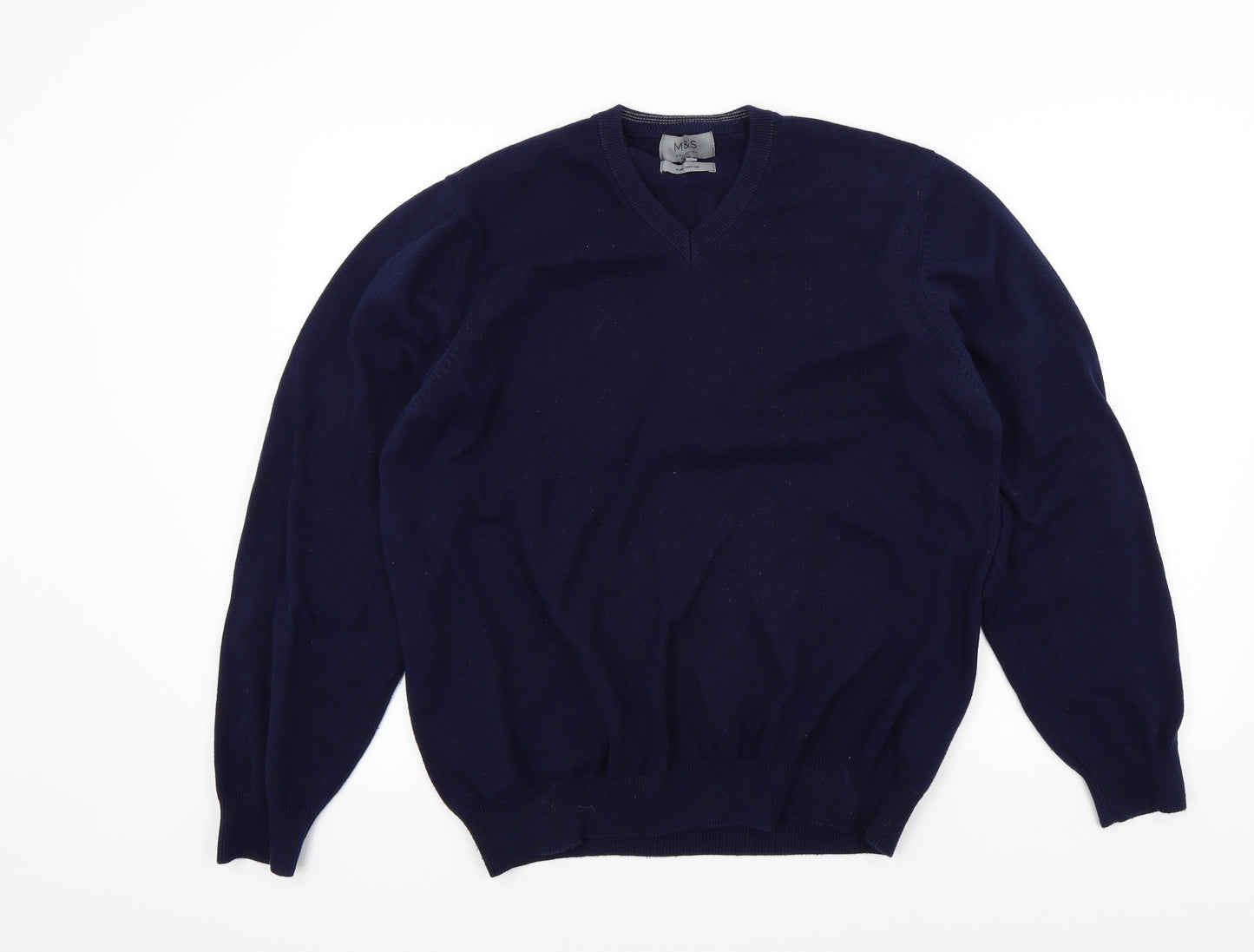 M&S Mens Blue   Pullover Jumper Size XL