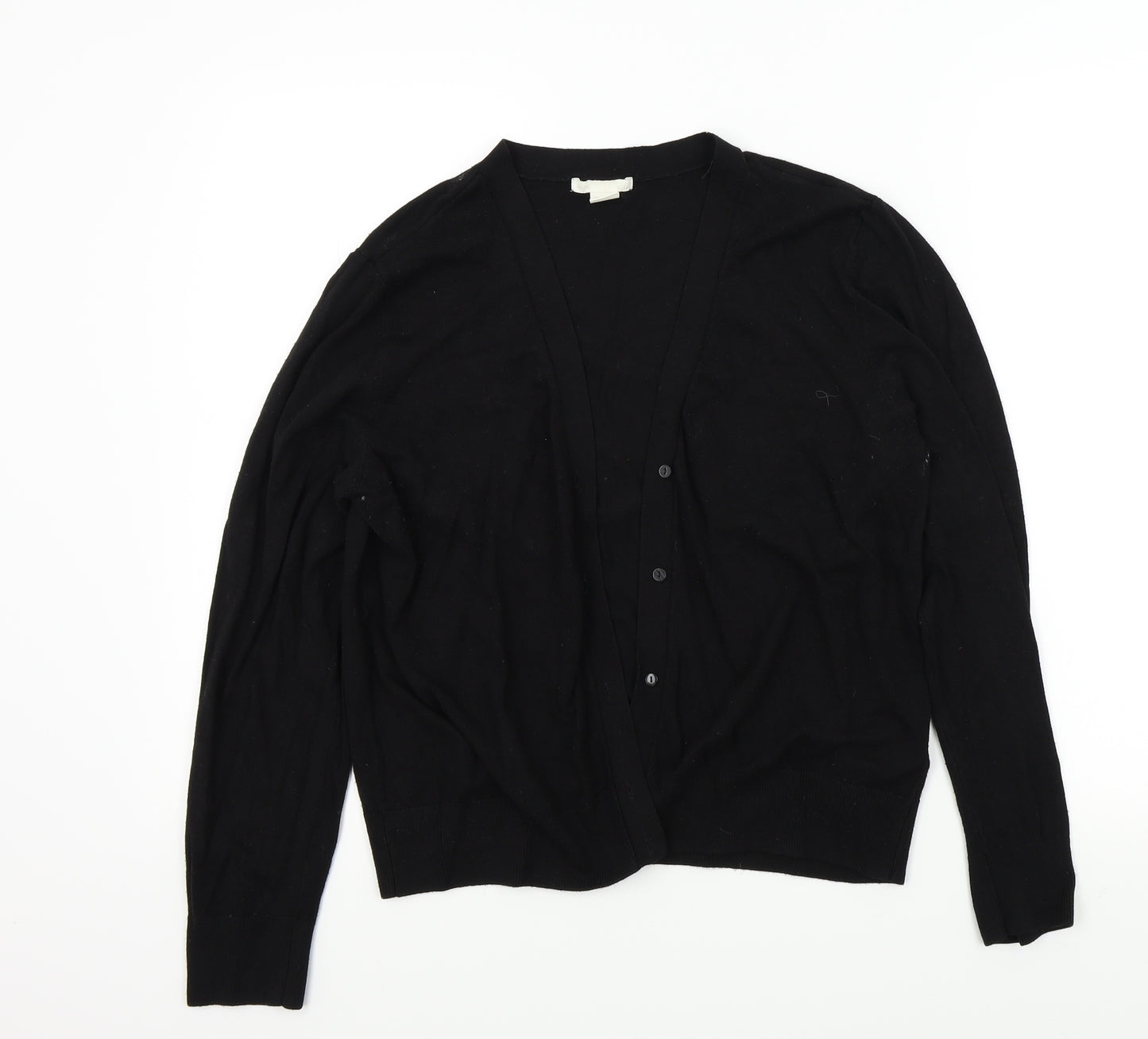 H&M Womens Black   Cardigan Jumper Size L