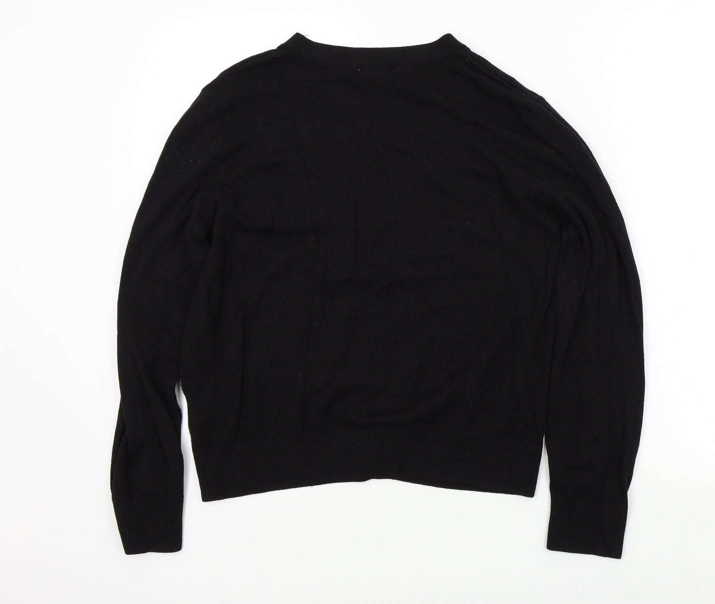 H&M Womens Black   Cardigan Jumper Size L