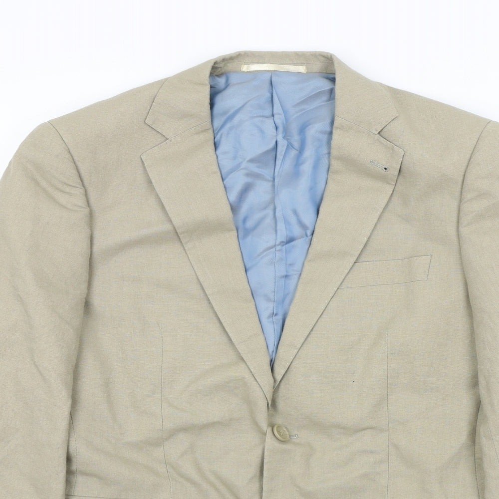 TU Mens Beige   Jacket Blazer Size S