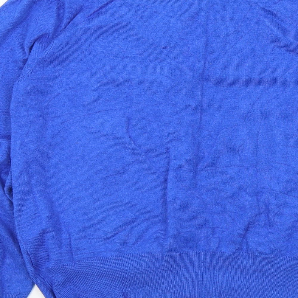 M&S Womens Blue   Cardigan Jumper Size 14