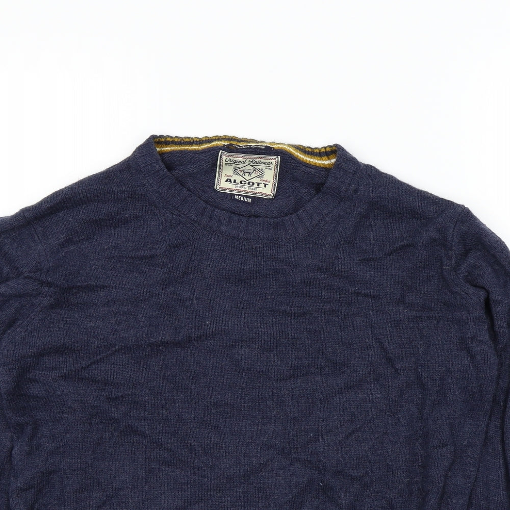 alcott Mens Blue   Pullover Jumper Size M