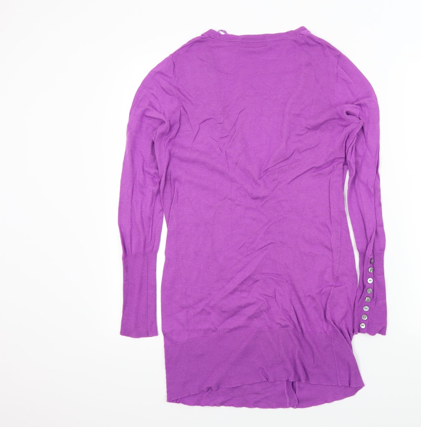 M&S Womens Purple   Cardigan Jumper Size 12