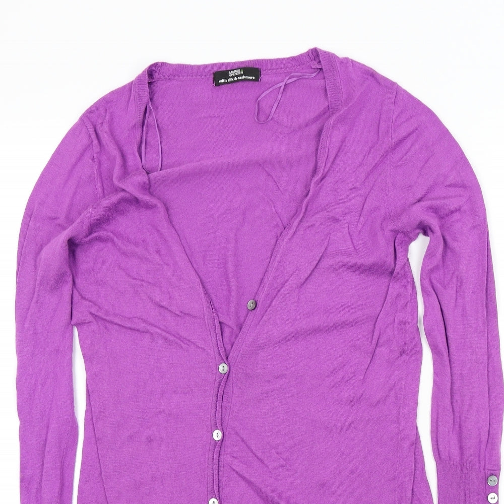 M&S Womens Purple   Cardigan Jumper Size 12