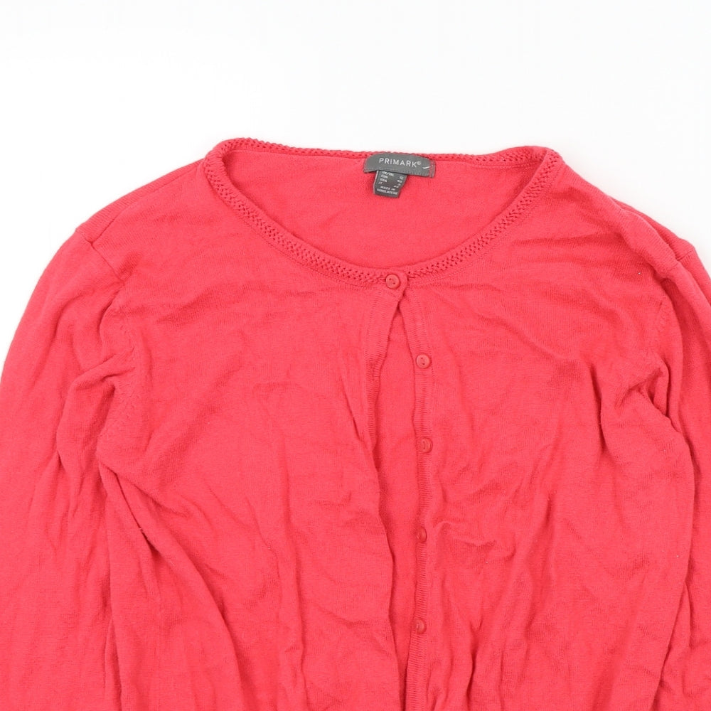 Primark Womens Pink   Cardigan Jumper Size 12