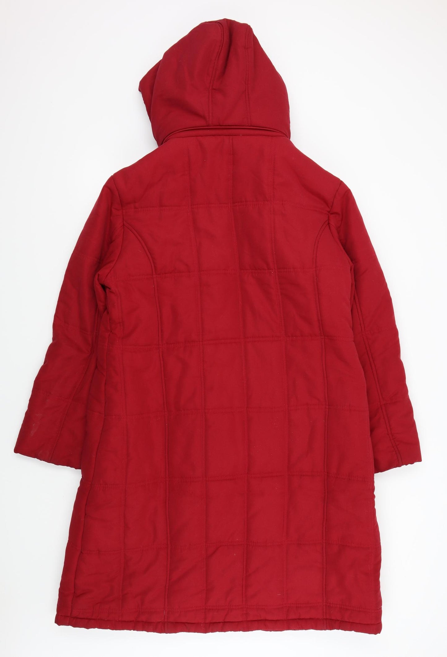 Preworn Womens Red   Overcoat Coat Size 16