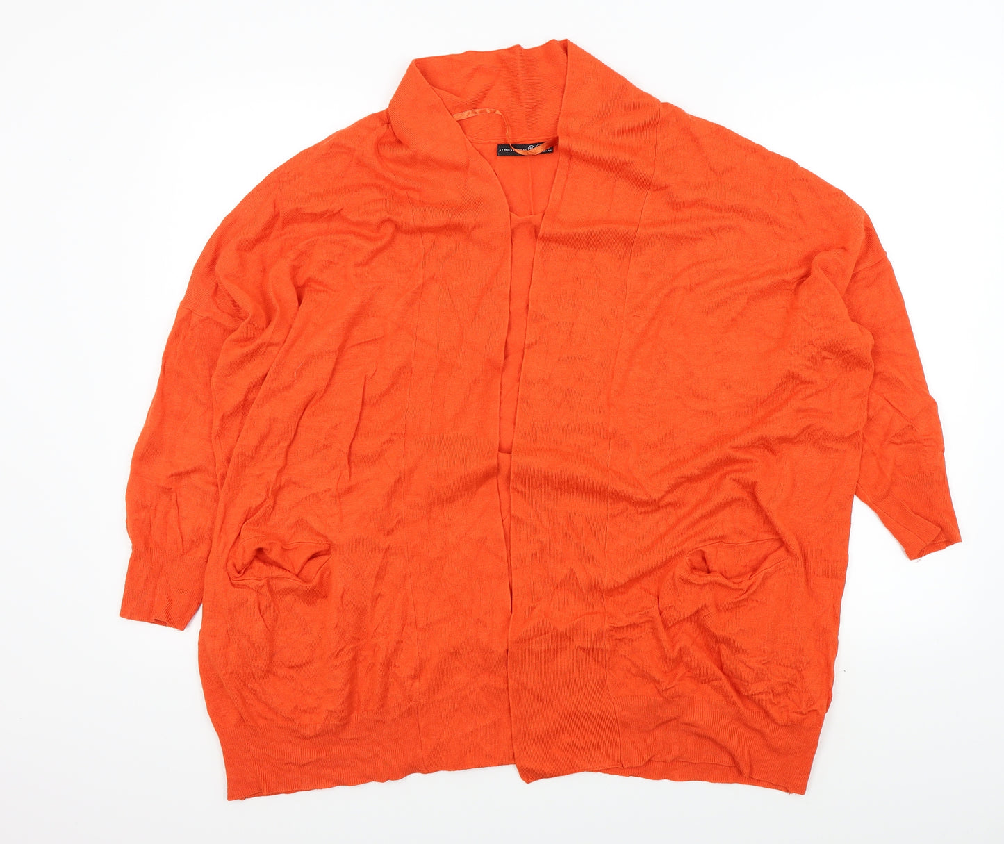 Primark Womens Orange   Cardigan Jumper Size 10