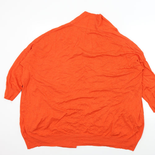 Primark Womens Orange   Cardigan Jumper Size 10