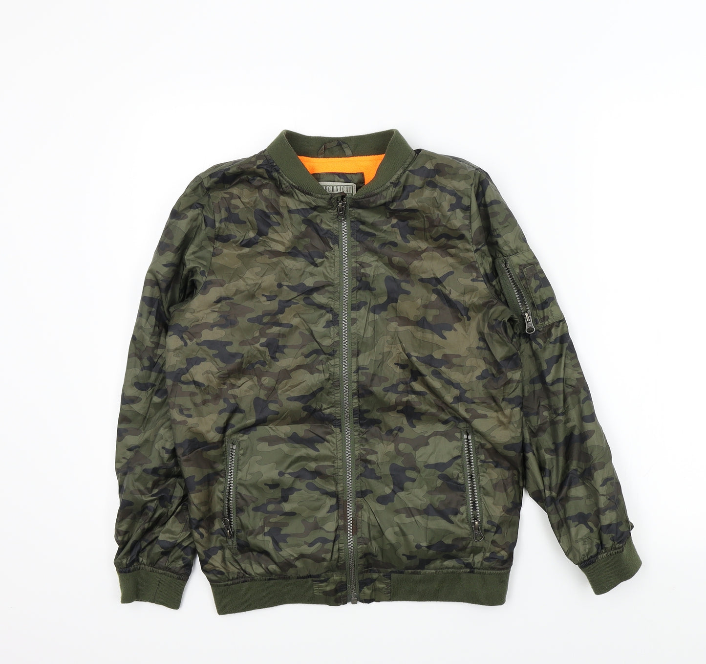 TU Boys Green Camouflage  Jacket  Size 11-12 Years