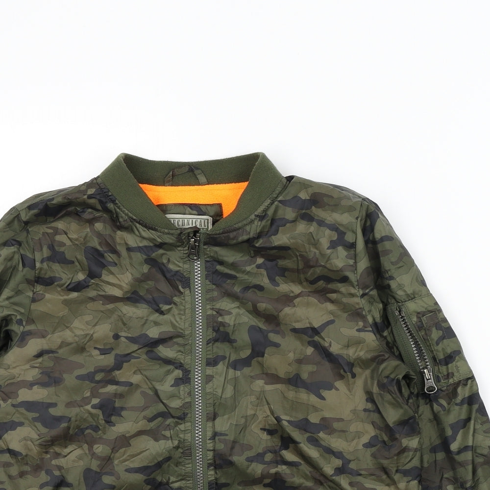 TU Boys Green Camouflage  Jacket  Size 11-12 Years