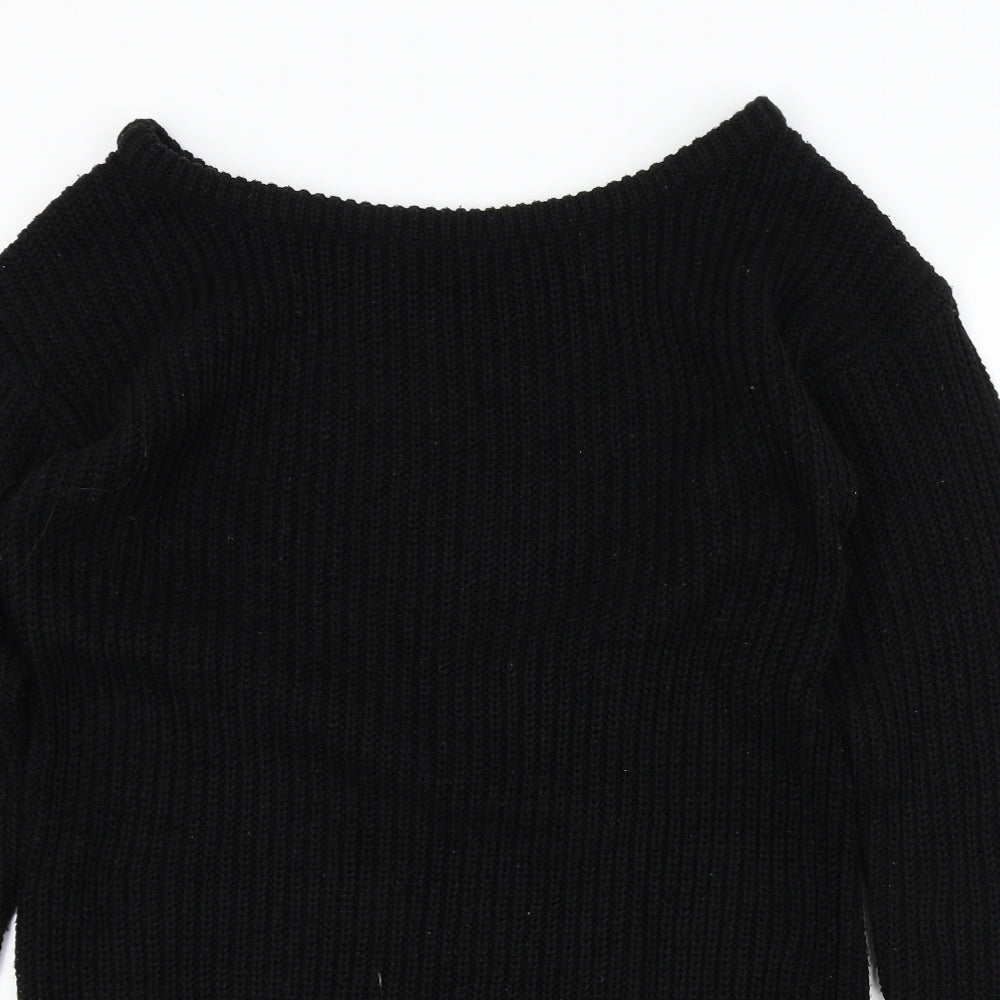 Missguided Womens Black   Pullover Jumper Size S