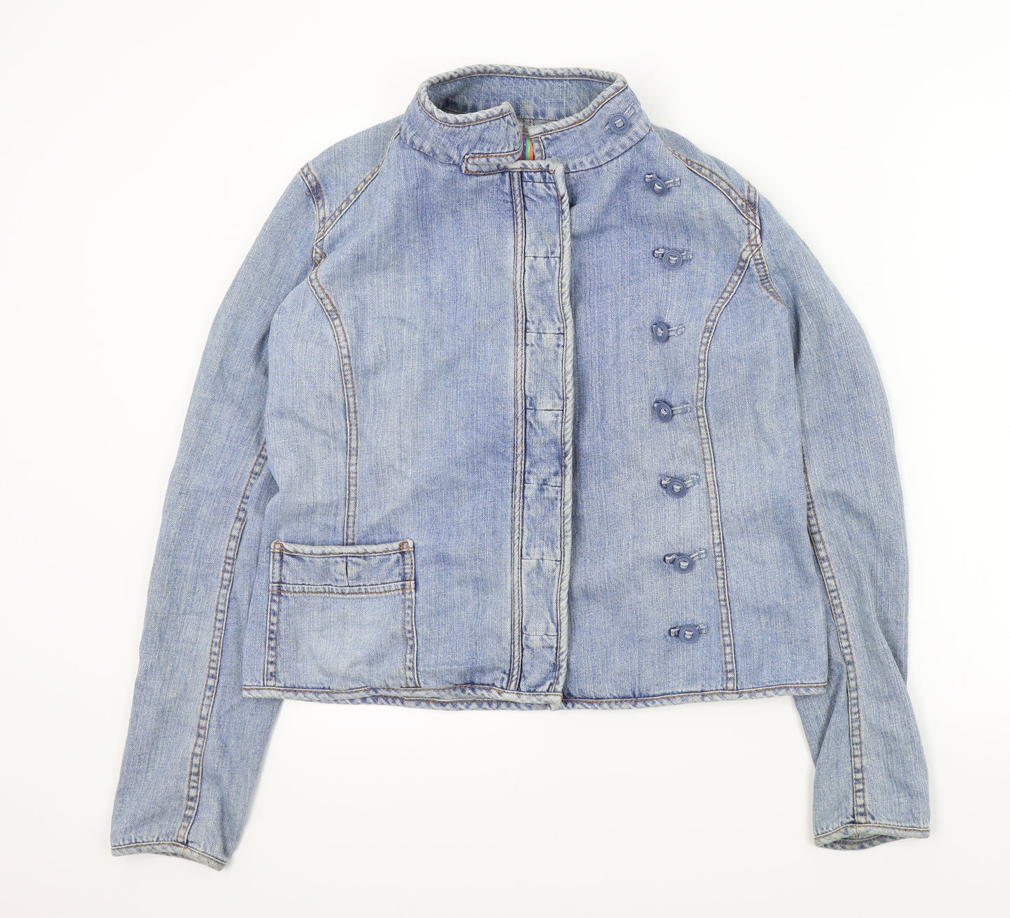 FCUK Jeans Womens Blue   Jacket  Size 14  - distressed