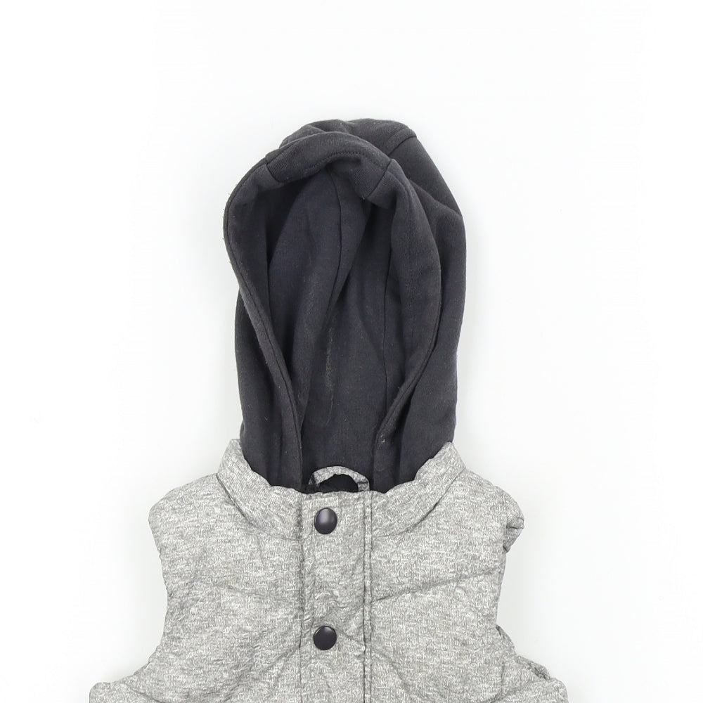 F&F Baby Grey   Basic Coat Waistcoat Size 12-18 Months