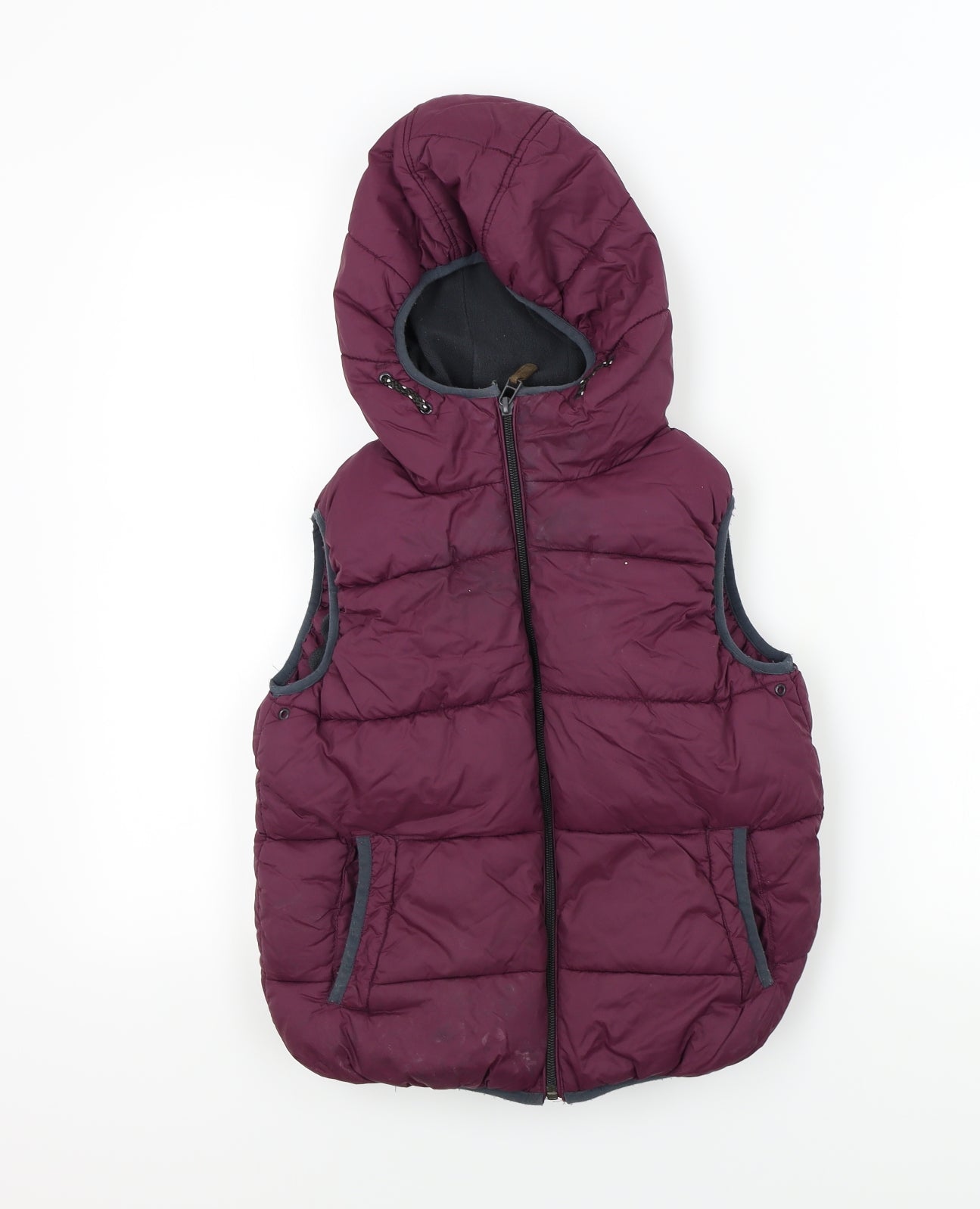 NEXT Boys Purple   Bomber Jacket Waistcoat Size 8 Years