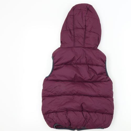 NEXT Boys Purple   Bomber Jacket Waistcoat Size 8 Years