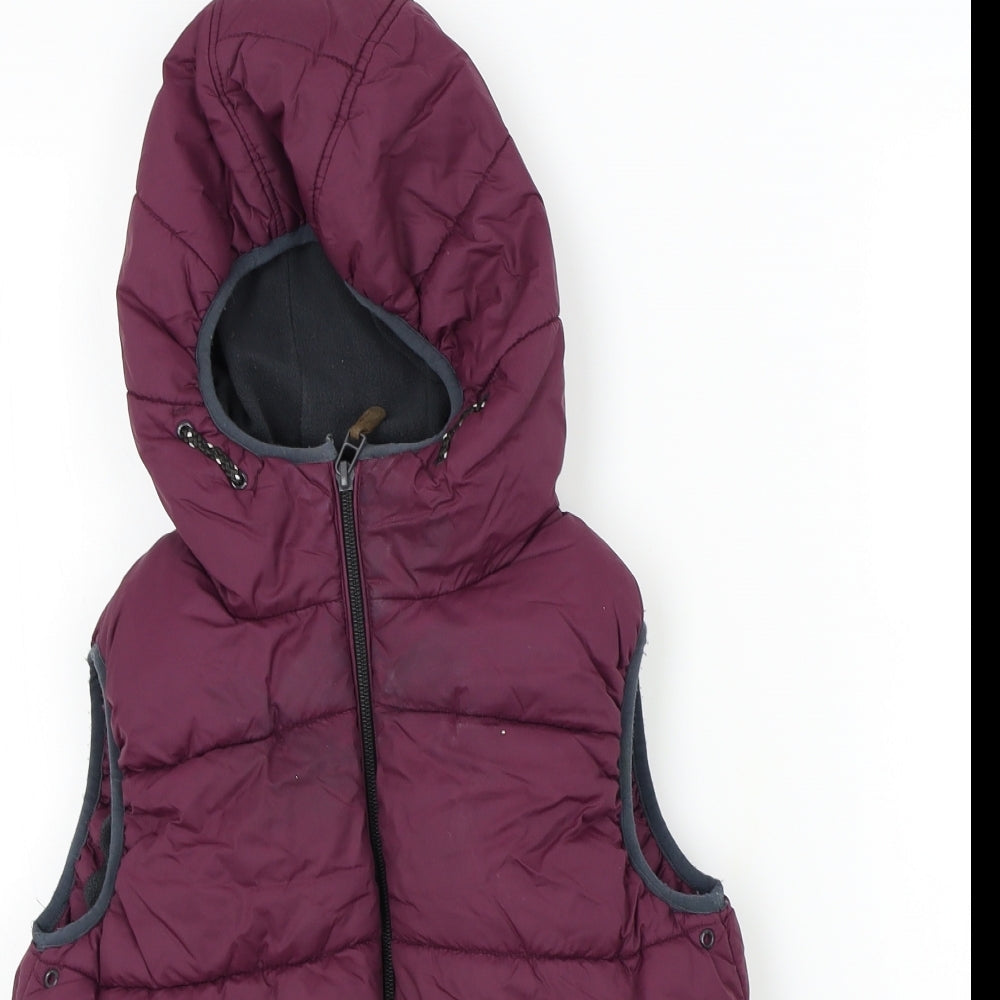 NEXT Boys Purple   Bomber Jacket Waistcoat Size 8 Years