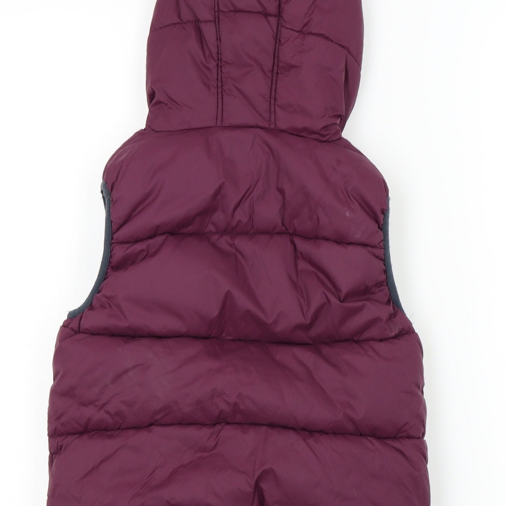 NEXT Boys Purple   Bomber Jacket Waistcoat Size 8 Years