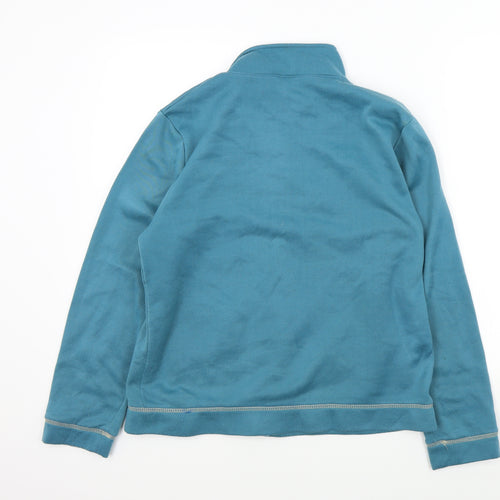 Anne De Lancay Womens Blue   Full Zip Jumper Size 14