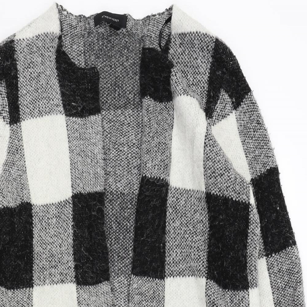 Primark Womens Black Check  Cardigan Jumper Size 6