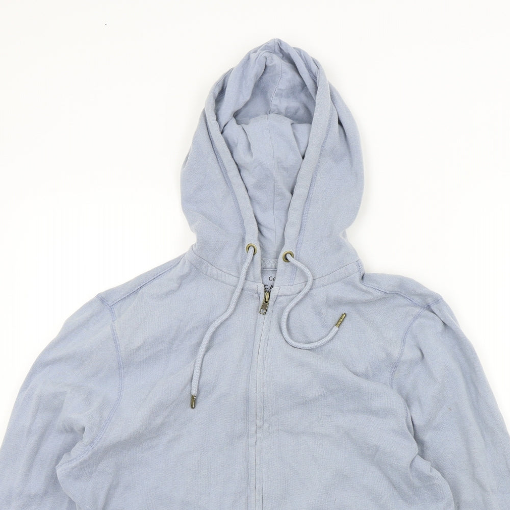 George Mens Blue   Full Zip Hoodie Size S