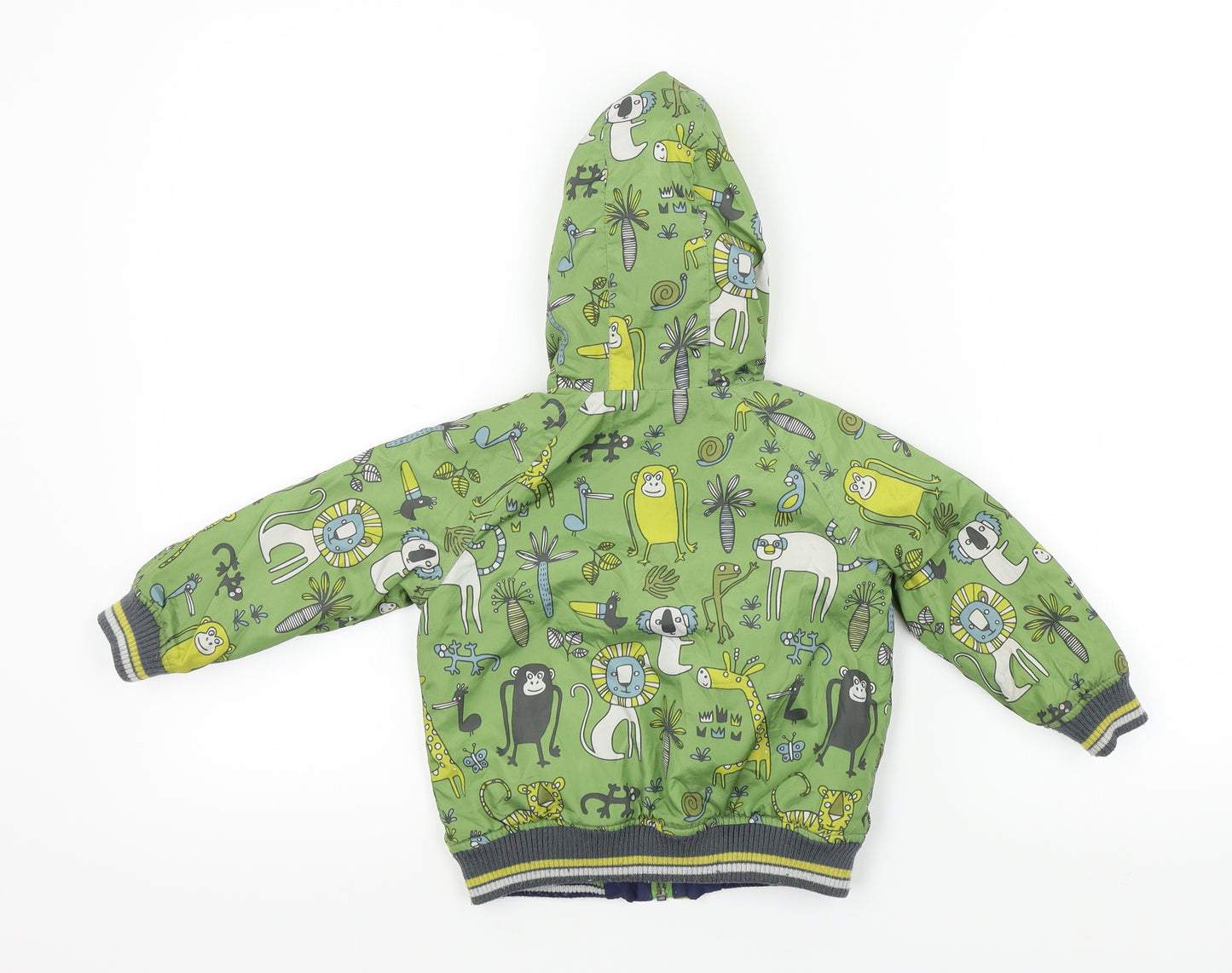 Mini Club Baby Green Colourblock  Basic Coat Coat Size 18-24 Months