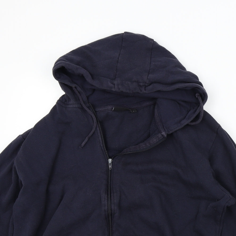 CAPSULE Mens Blue   Full Zip Hoodie Size L