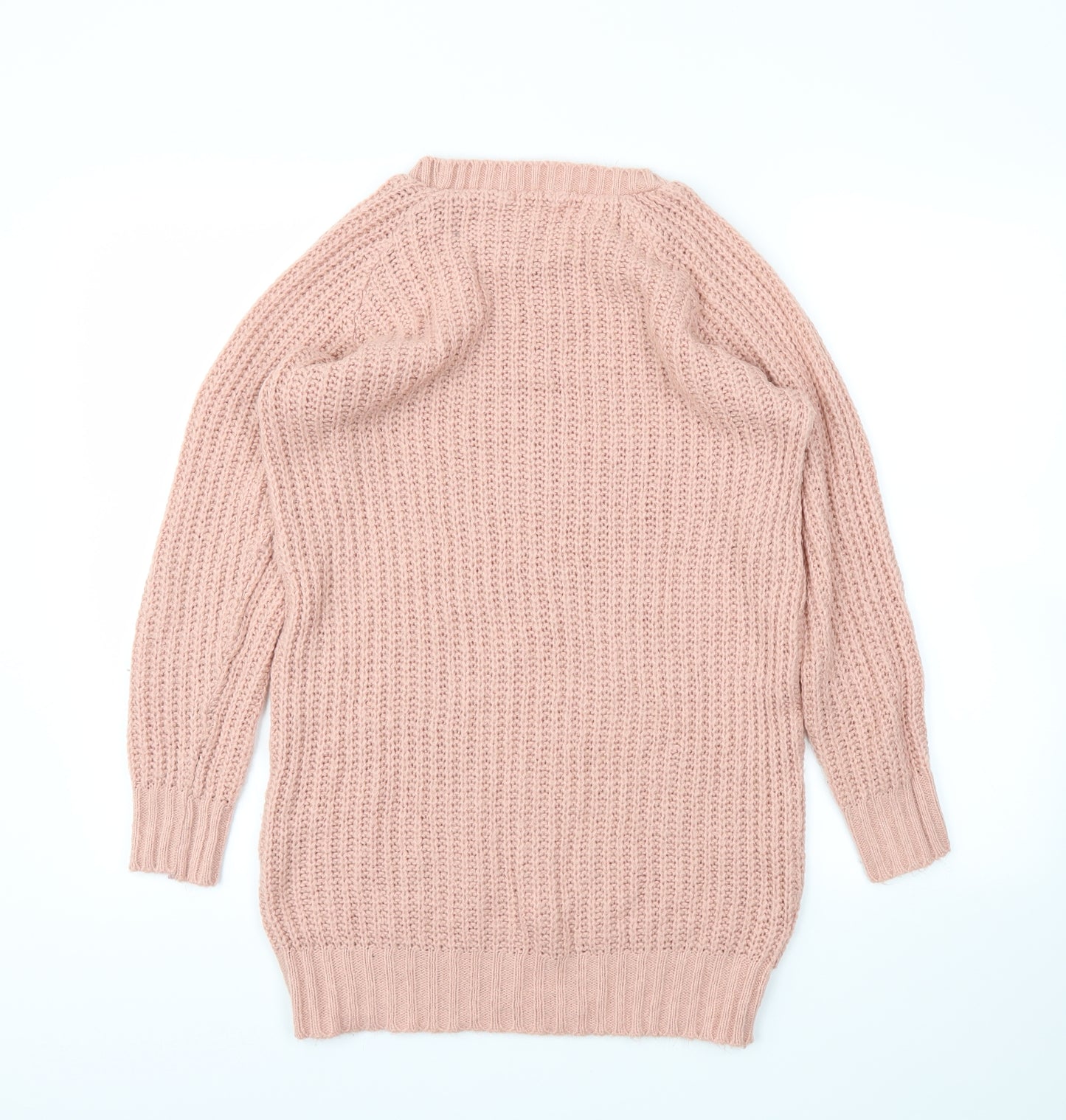 Boohoo Womens Pink   Pullover Jumper Size M