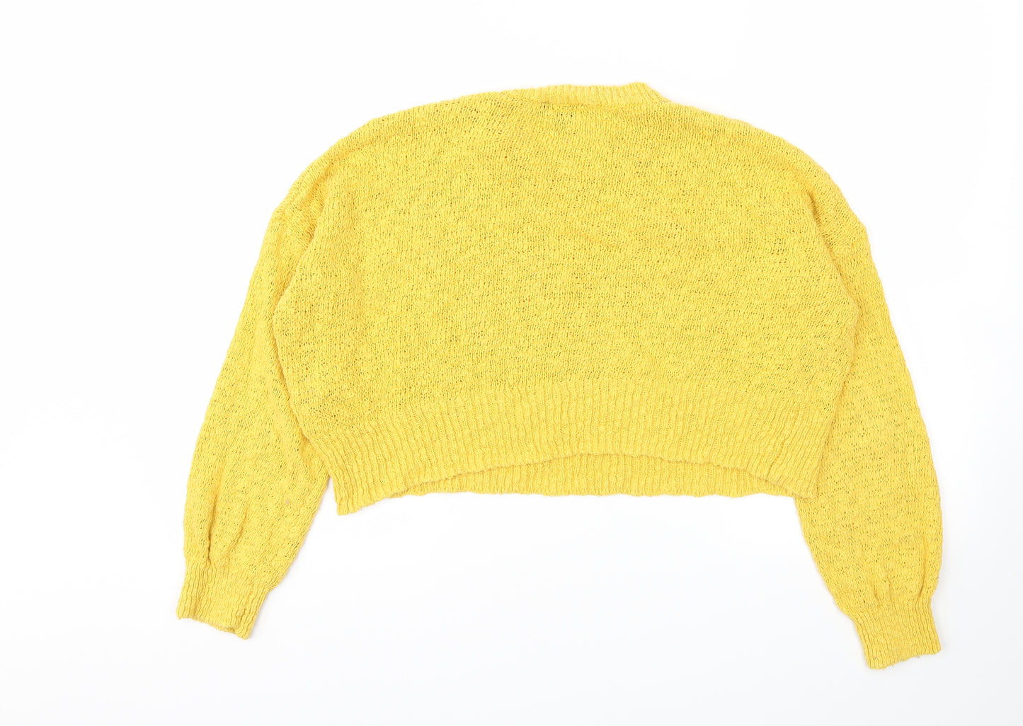 New Look Womens Yellow   Pullover Jumper Size M