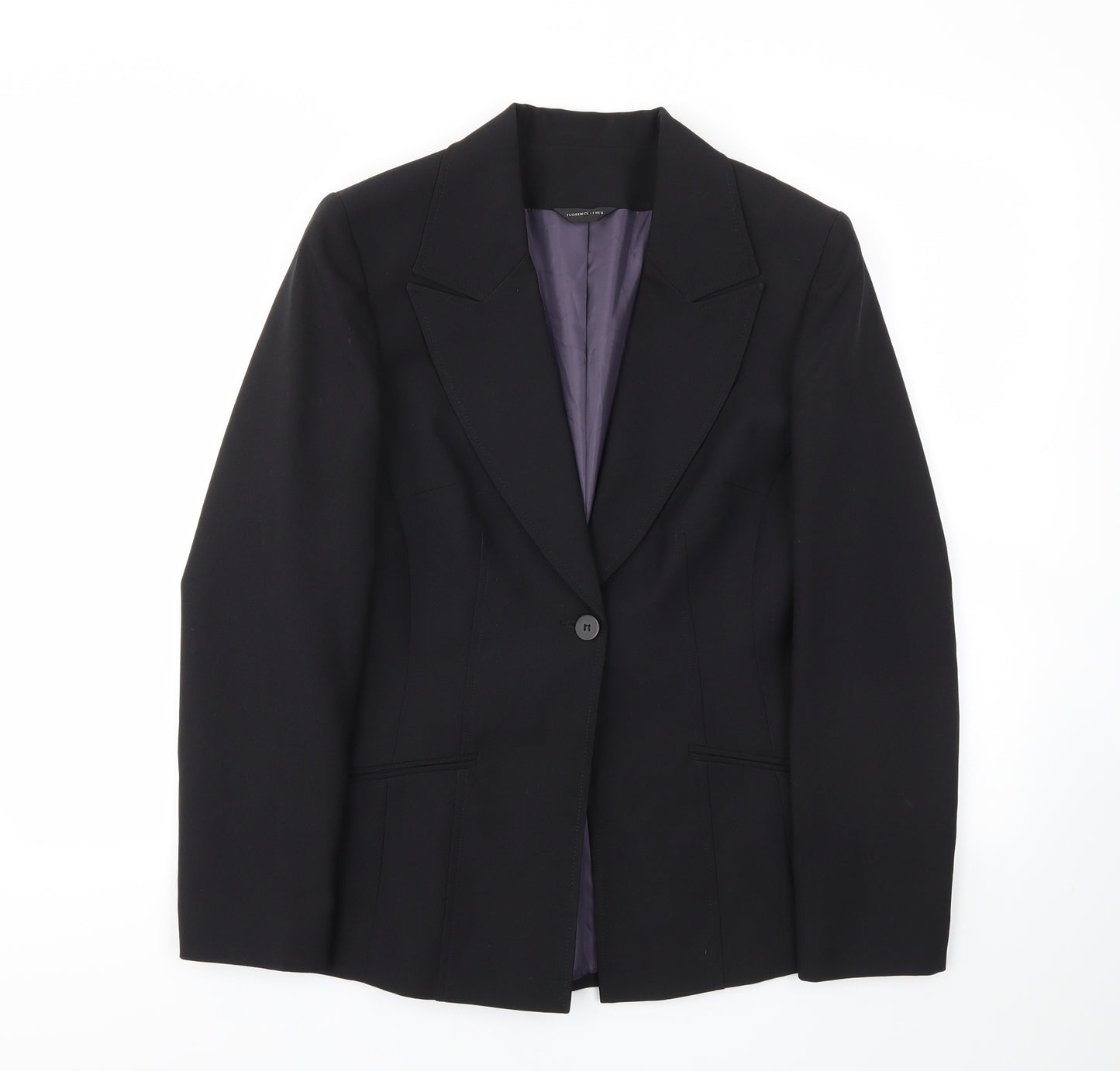 Florence  Fred Womens Black   Jacket Blazer Size 10
