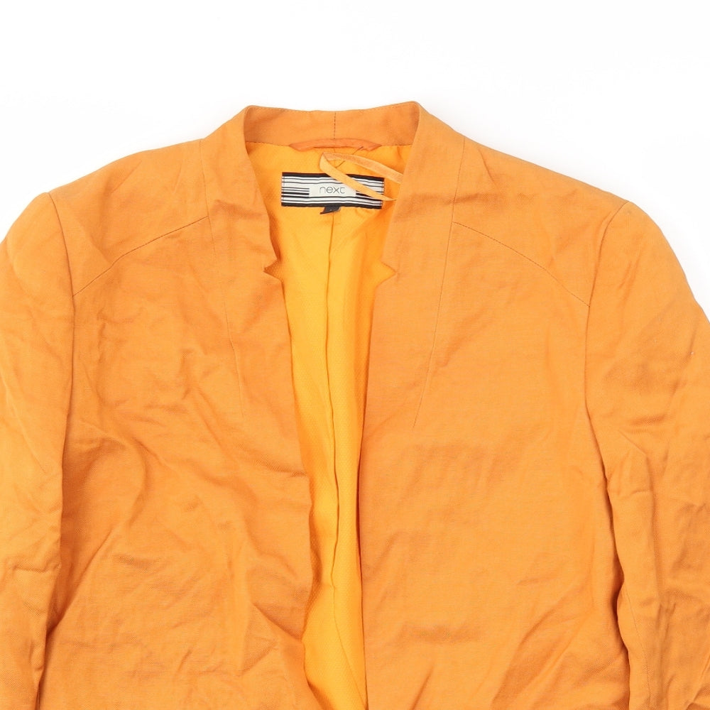 NEXT Womens Orange   Jacket Blazer Size 6