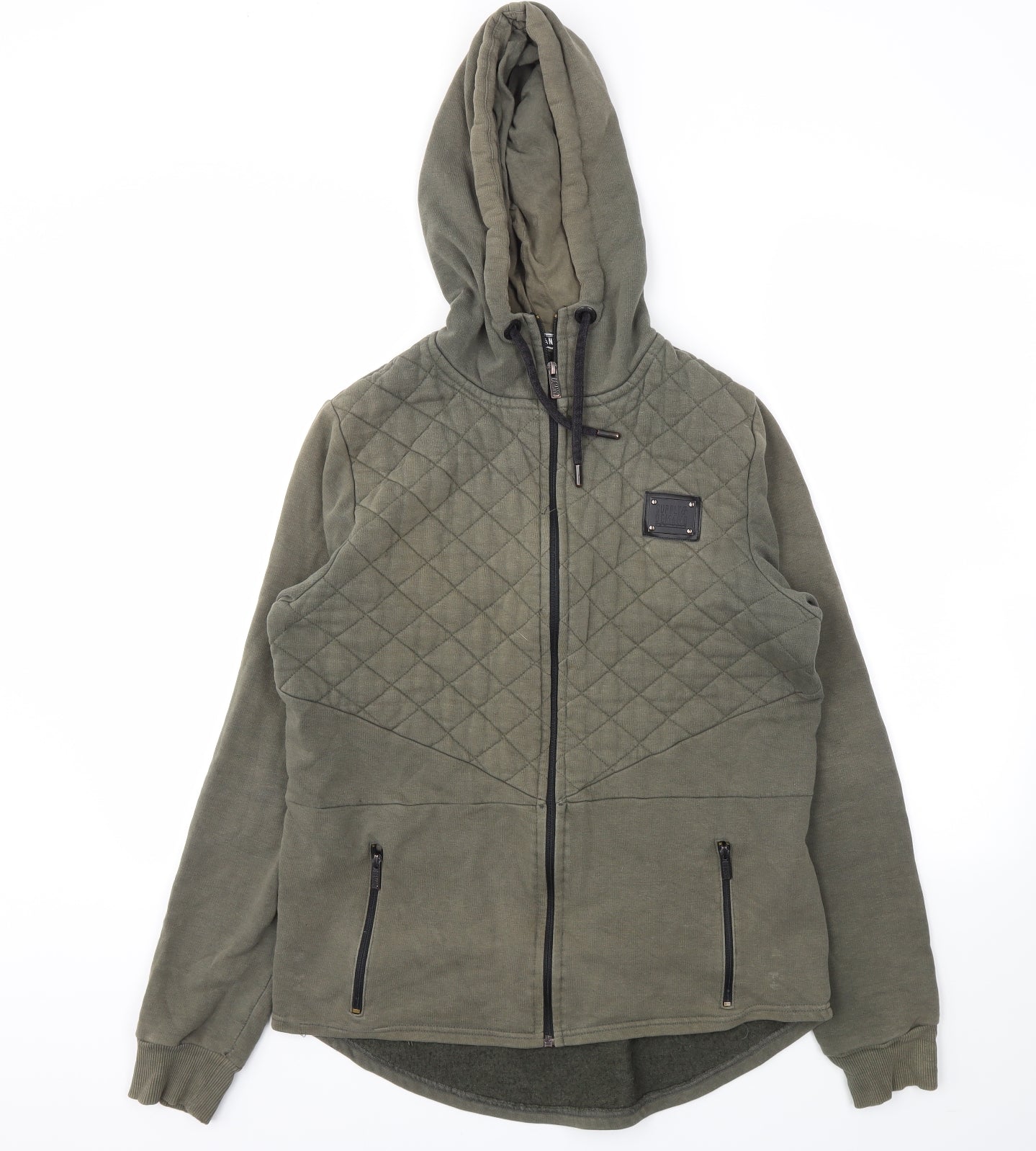 Supply & Demand Mens Green   Full Zip Hoodie Size S