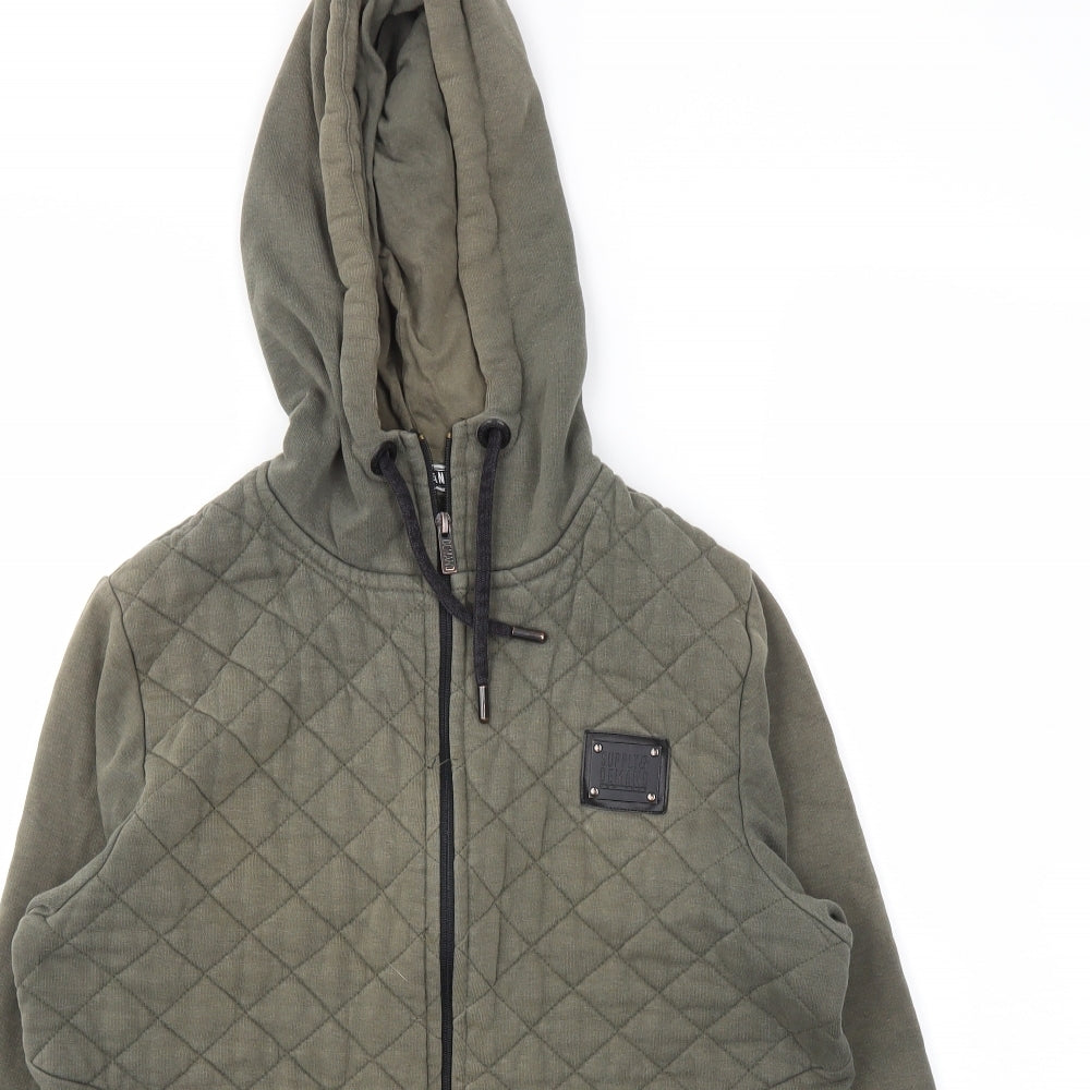 Supply & Demand Mens Green   Full Zip Hoodie Size S