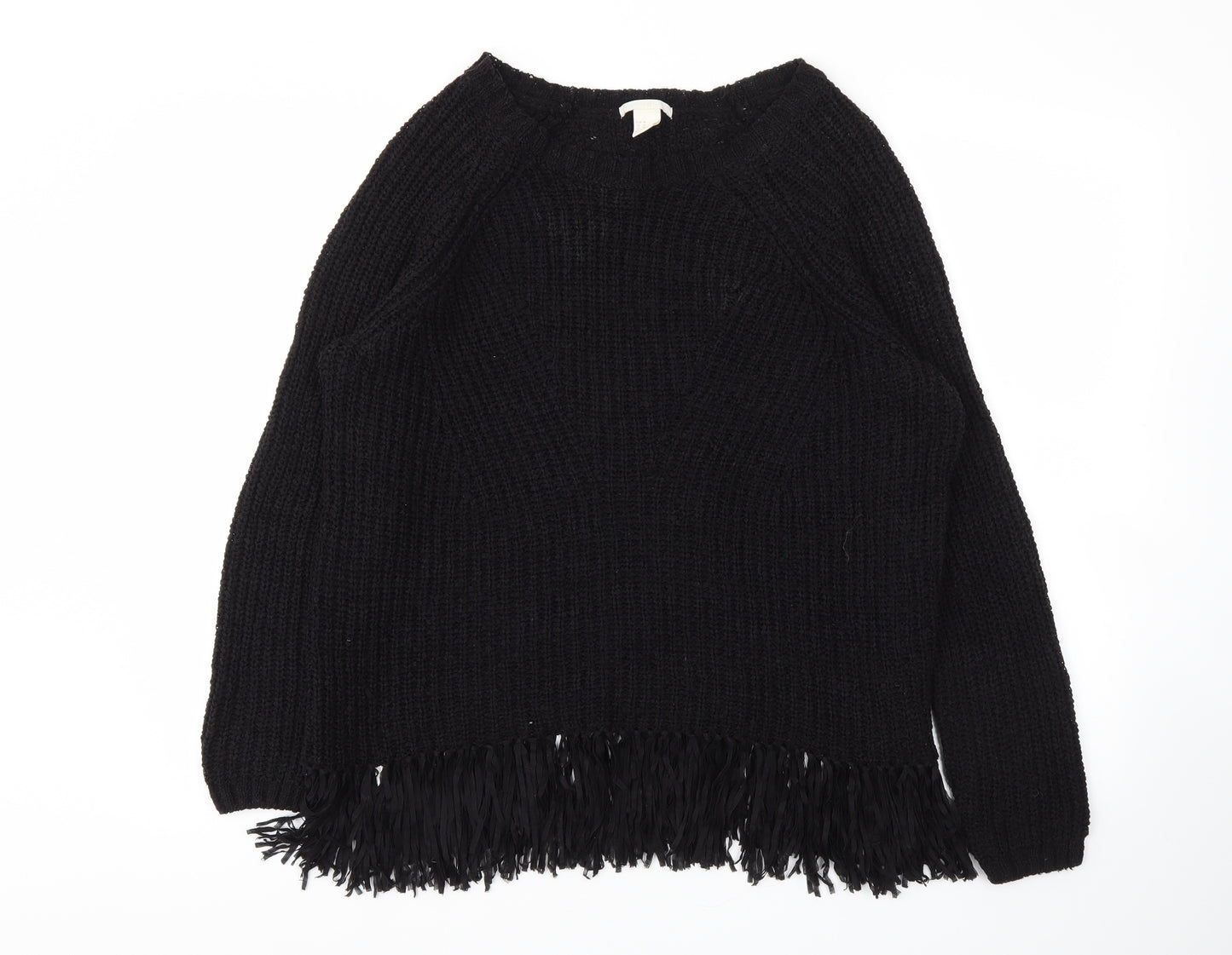 H&M Womens Black   Pullover Jumper Size M