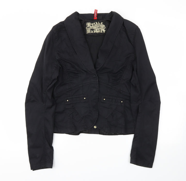 H&M Womens Black Jacket Blazer Size 38