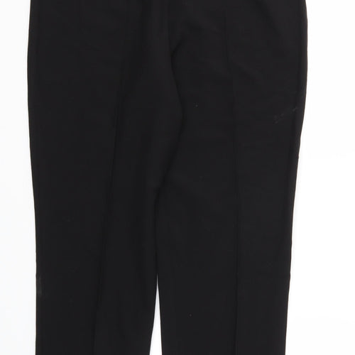 Mia Moda Womens Black   Trousers  Size 14 L28 in - Stretch waistband