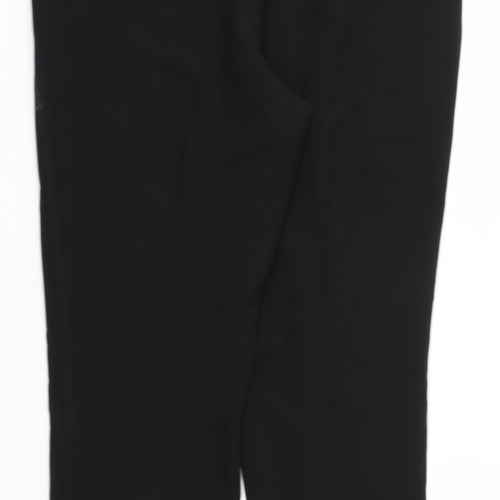 Mia Moda Womens Black   Trousers  Size 14 L28 in - Stretch waistband