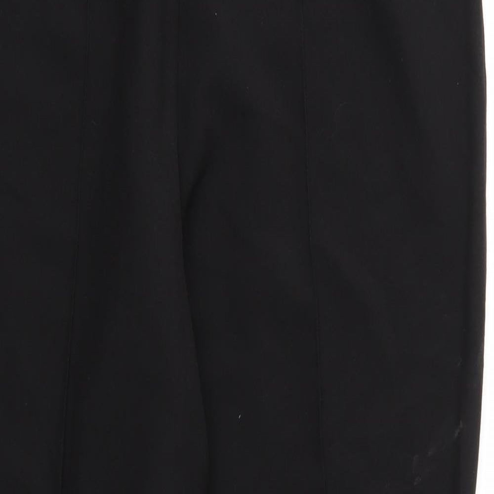 Mia Moda Womens Black   Trousers  Size 14 L28 in - Stretch waistband