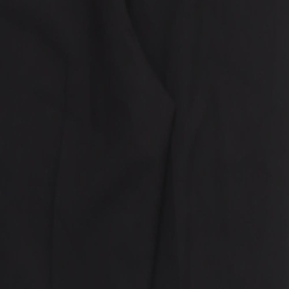 Mia Moda Womens Black   Trousers  Size 14 L28 in - Stretch waistband