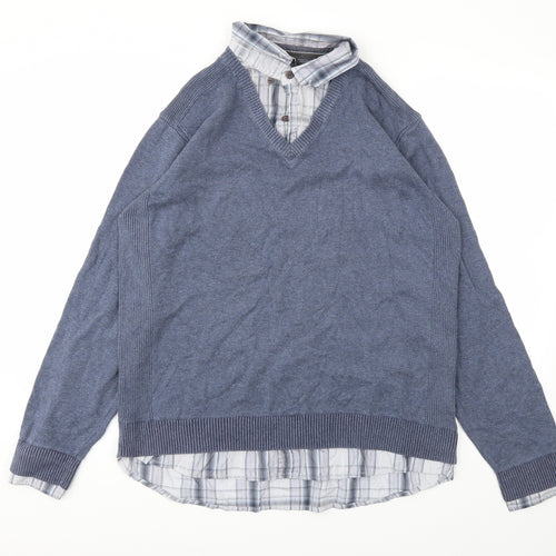 NEXT Mens Blue   Pullover Sweatshirt Size L