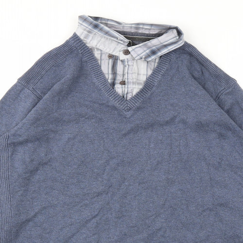 NEXT Mens Blue   Pullover Sweatshirt Size L