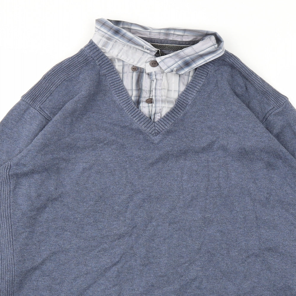 NEXT Mens Blue   Pullover Sweatshirt Size L
